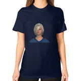 Unisex T-Shirt (on woman) Navy Megamarca