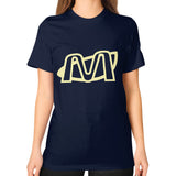 Unisex T-Shirt (on woman) Navy Megamarca