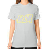 Unisex T-Shirt (on woman) Silver Megamarca