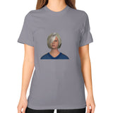 Unisex T-Shirt (on woman) Slate Megamarca