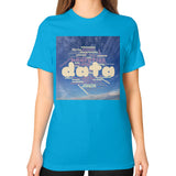 Unisex T-Shirt (on woman) Teal Megamarca