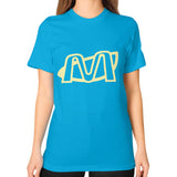 Unisex T-Shirt (on woman) Teal Megamarca