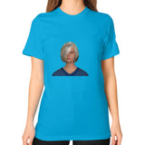 Unisex T-Shirt (on woman) Teal Megamarca