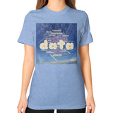 Unisex T-Shirt (on woman) Tri-Blend Blue Megamarca