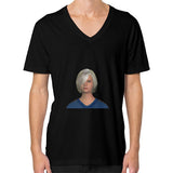 V-Neck (on man) Black Megamarca