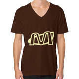 V-Neck (on man) Brown Megamarca