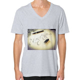 V-Neck (on man) Heather grey Megamarca