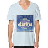 V-Neck (on man) Light blue Megamarca