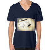 V-Neck (on man) Navy Megamarca