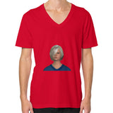 V-Neck (on man) Red Megamarca