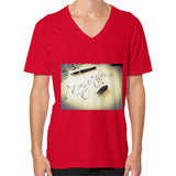 V-Neck (on man) Red Megamarca
