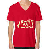 V-Neck (on man) Red Megamarca