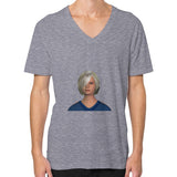 V-Neck (on man) Tri-Blend Grey Megamarca