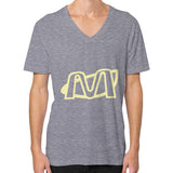 V-Neck (on man) Tri-Blend Grey Megamarca
