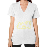 V-Neck (on woman) Ash grey Megamarca