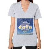 V-Neck (on woman) Heather grey Megamarca