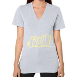 V-Neck (on woman) Heather grey Megamarca