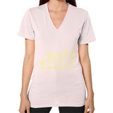 V-Neck (on woman) Light pink Megamarca