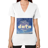 V-Neck (on woman) White Megamarca