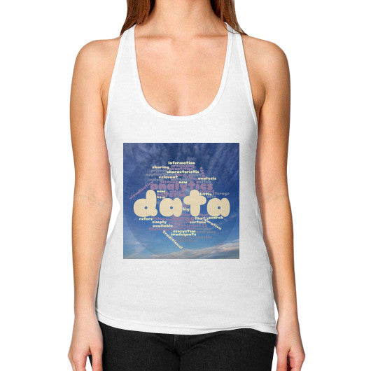 Women's Flowy Racerback Tank White Megamarca