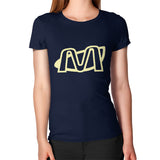 Women's T-Shirt Navy Megamarca