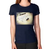 Women's T-Shirt Navy Megamarca