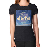 Women's T-Shirt Tri-Blend Black Megamarca