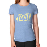Women's T-Shirt Tri-Blend Blue Megamarca
