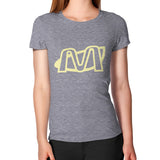 Women's T-Shirt Tri-Blend Grey Megamarca