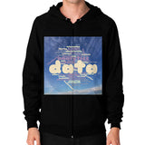 Zip Hoodie (on man) Black Megamarca