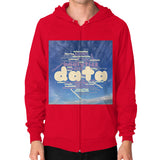 Zip Hoodie (on man) Red Megamarca