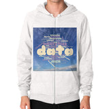 Zip Hoodie (on man) Tri-Blend Oatmeal Megamarca