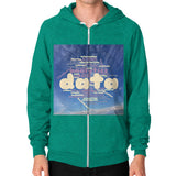 Zip Hoodie (on man) Tri-Blend Vintage Green Megamarca