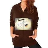 Zip Hoodie (on woman) Brown Megamarca