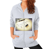 Zip Hoodie (on woman) Heather grey Megamarca