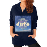 Zip Hoodie (on woman) Navy Megamarca