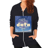 Zip Hoodie (on woman) Tri-Blend Black Megamarca